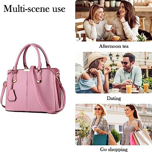 Xingchen Purses And Handbags For Women Fashion Messenger Bag Ladies Pu Leather Top Handle Satchel Shoulder Tote Bags Pink #TOP5