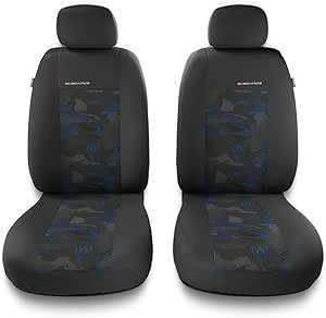 Mossa Housses De Siège Adaptées Pour Citroen Berlingo I, II, III (1996- ) - Housse Siege Voiture Universelles - Couverture Siege - BC-BL