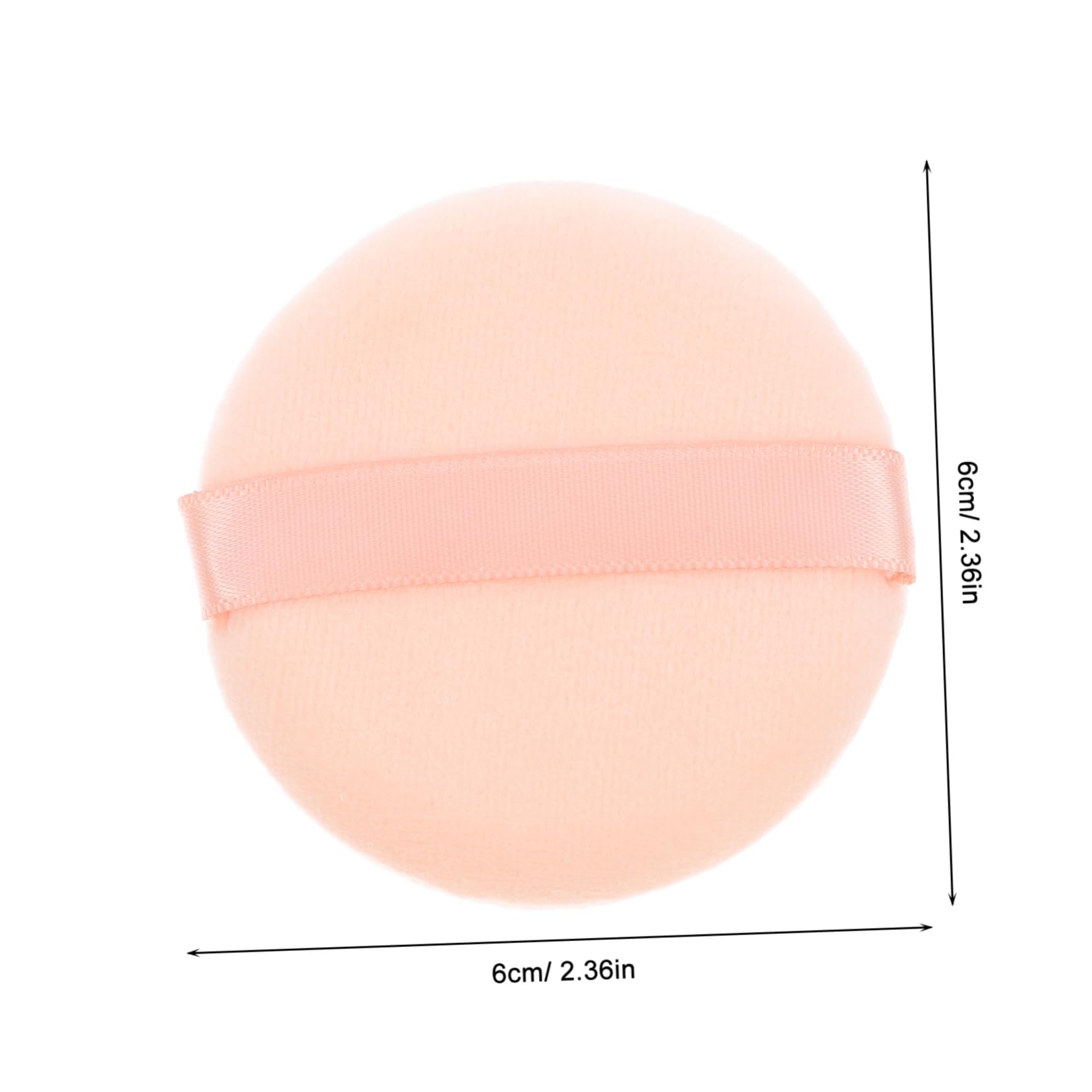 Beavorty 16pcs Makeup Soft Cotton Flocked Powder Puff Set for Face for Loose Setting Powder