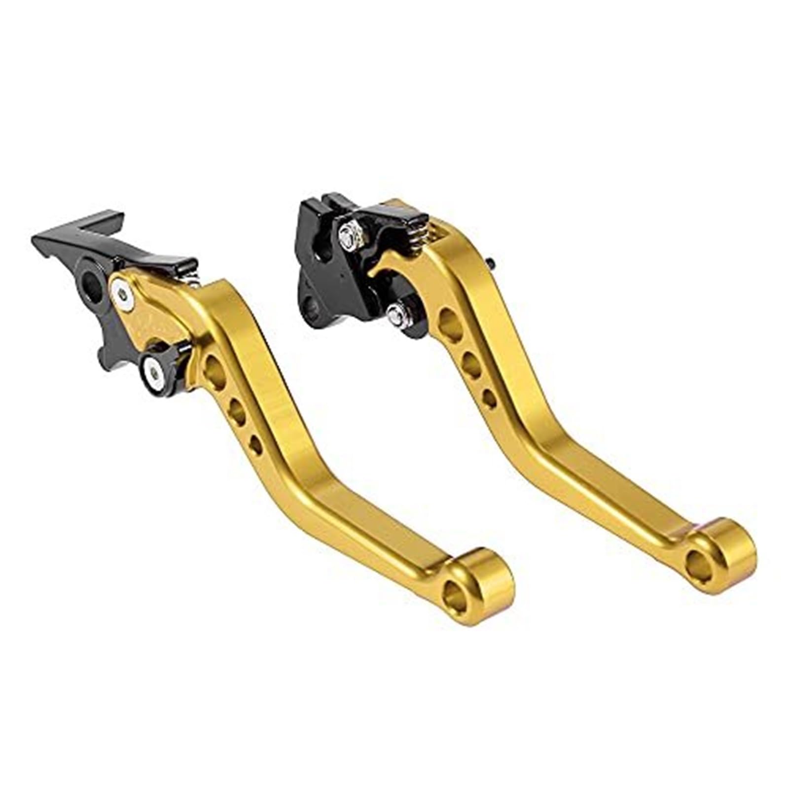 FLBZBLKASL Motorcycle Short Brake Clutch Levers Pair Red Motorcycle Motorbike Handlebar Short Brake Clutch Levers