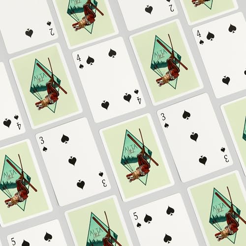 Lantern Press Alta Utah Ski Pinup, 52 Cartas Poker miniatura 4