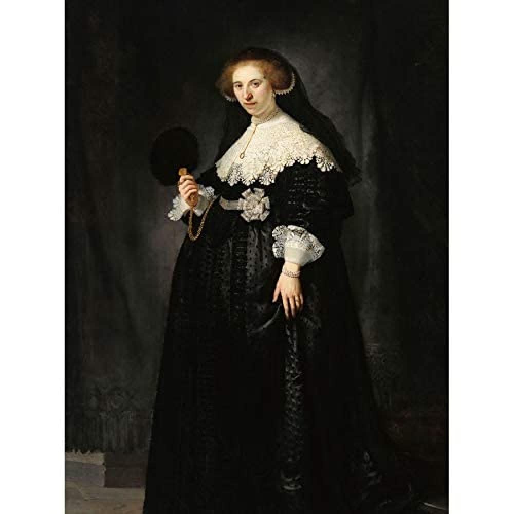 Artery8 Unframed Wall Art Rembrandt Oopjen Coppit Portrait Woman Life Drawing12X16 Inch from B&Q