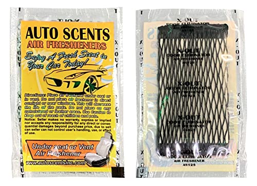 Individually Wrapped - Professional Car Air Freshener Pads - Remove Smells & Add Ambience (15 Per Pack) (X-Out)