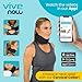 Vive Cervical Collar Neck Brace for Neck Pain and Support for Women & Men - Soft Foam Brace for Pain Relief - Comfortable Corrector Wrap for Posture, Sleeping, Radiculopathy, & Spine (Black, 3 inch)