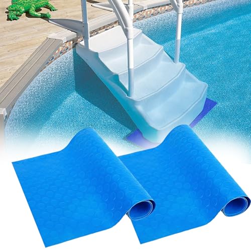 Alfombrilla antideslizante para escalera de piscina (2 piezas) miniatura 1