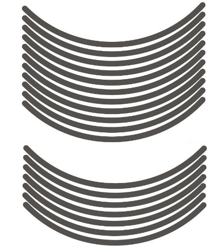 エムディーエフ リムストライプ ソリッドタイプ ダークグレー 10mm幅 17インチ RIM-10M-DG-17N