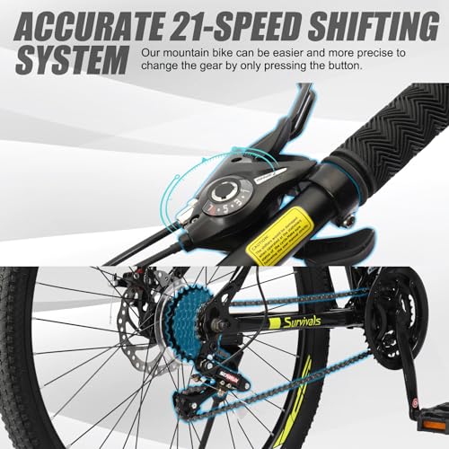 Ktaxon Mountain Bike 24/26/27.5 Inch Men & Women Mountain