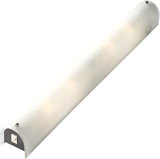 Globo 4102 Spiegel-Lampe, satiniertes Glas mit Chrom, Silber