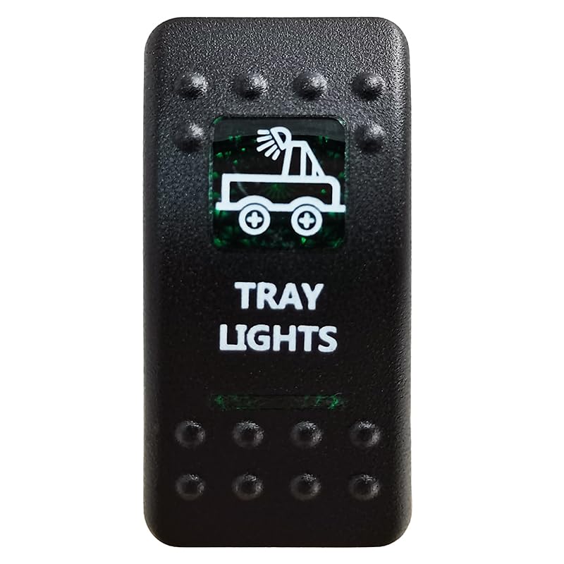 Barre Lumineuse LED Verte Premium IP68 et Commutateur Durable pour Console Marine