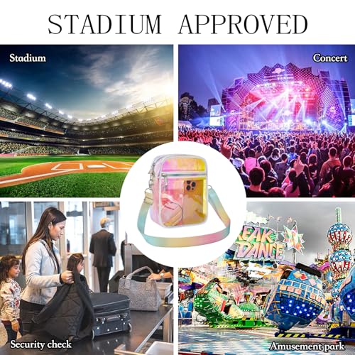 USPECLARE Clear Purse Stadium Transparent Messenger Bag Stadium Approved for Men and Women Clear CrossBody Bag by USPECLARE - Image 4