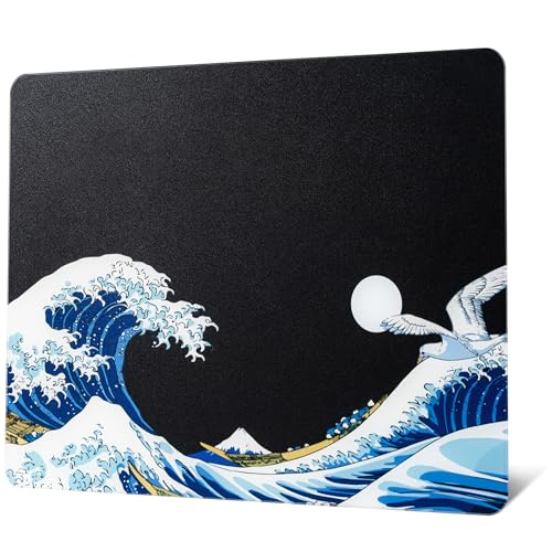 XVX Glass Mouse Pad for Gaming, Black Coral Sea Hard Gaming...