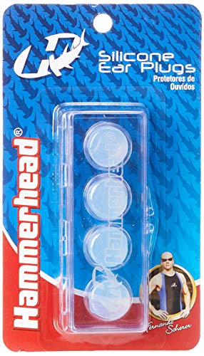 Protetor de Ouvido Silicone - 4 Peças, Hammerhead, Unissex, Transparente, Único
