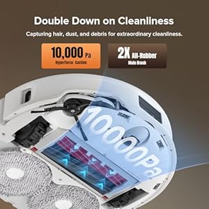 roborock Qrevo Master Robot Vacuum and Mop Combo, 10,000Pa Suction, FlexiArm Design Side Brush & Mop, Auto Mop Washing & Drying, Self-Emptying&Refilling, Dock Self-Cleaning, Obstacle Avoidance, White roborock Qrevo Master Robot Vacuum and Mop Combo 10000Pa Suction FlexiArm Design Side Brush Mop Auto Mop Washing Drying Self EmptyingRefilling Dock Self Cleaning Obstacle Avoidance White