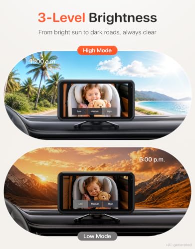 LUCKVIEW BM2PRO Dual Car Camera Baby Monitor for 2 Kids - image 6