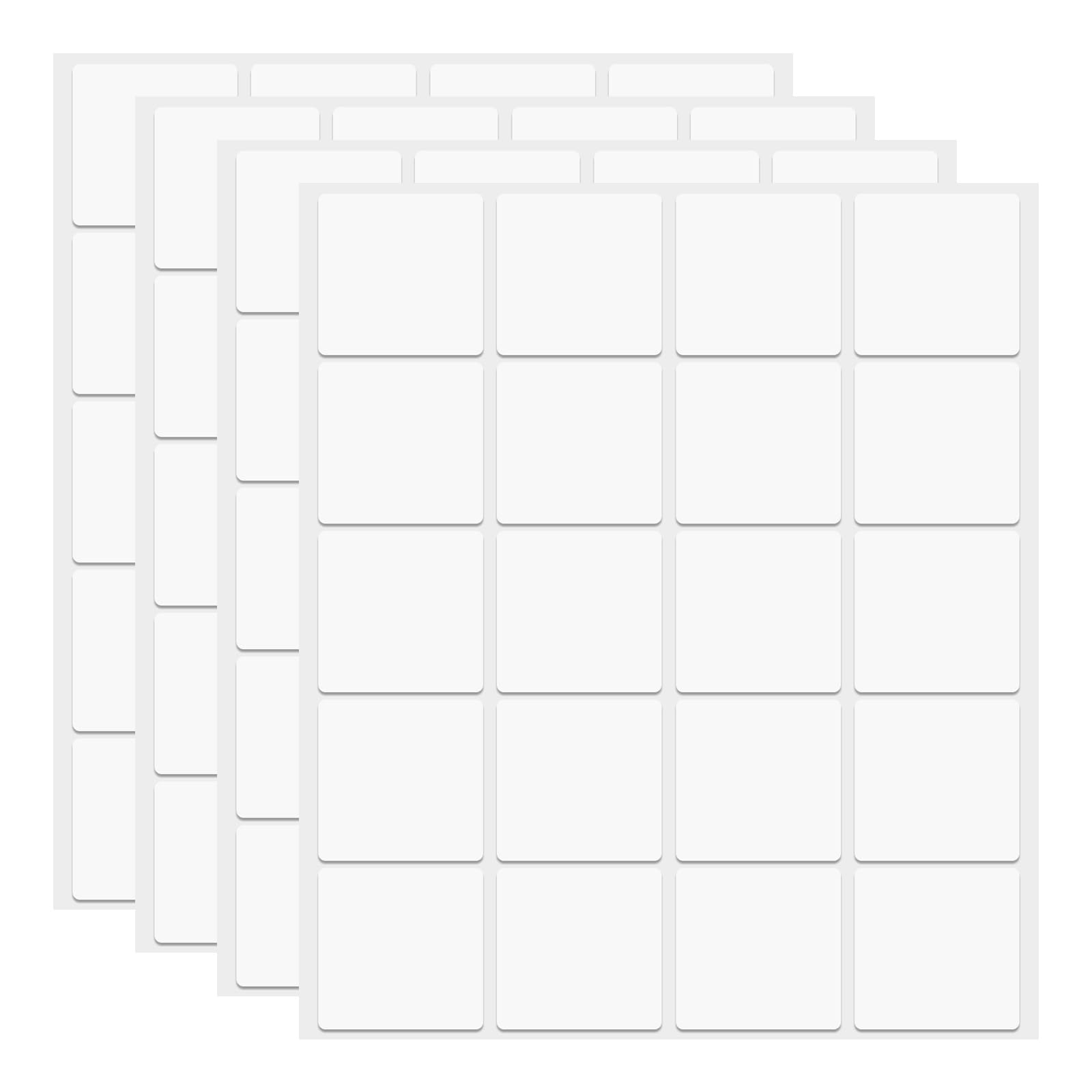 HARFINGTON 80pcs Double Sided Sticky Tape Dots, Adhesive Two Sided Nano Dots, Clear Removable Mounting Square Sticky Dots Traceless for Art Craft,