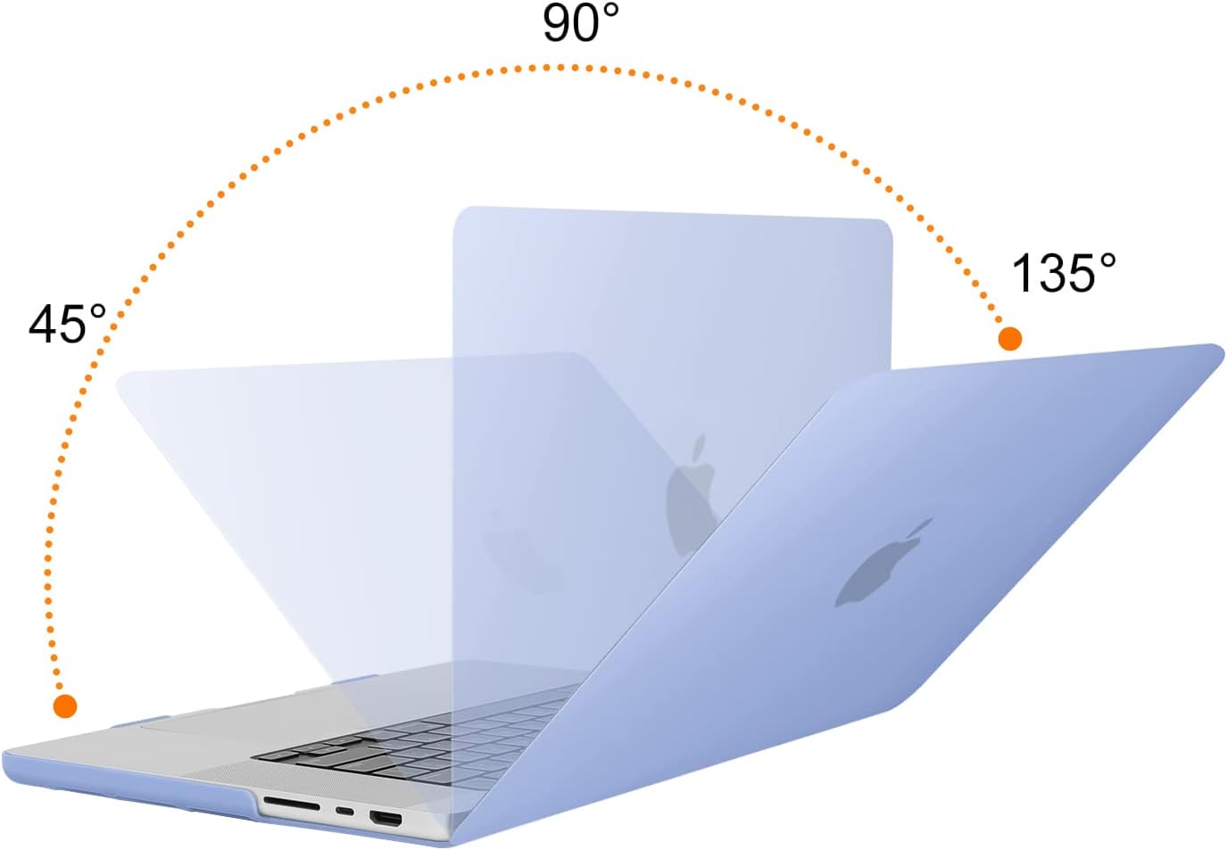 MOSISO Compatible with MacBook Pro 16 inch Case 2023 2022 2021 Release M2 A2780 A2485 M1 Pro/Max Chip with Touch ID, Plastic Hard Shell Case&Keyboard Cover&Screen Protector&Storage Bag, Serenity Blue