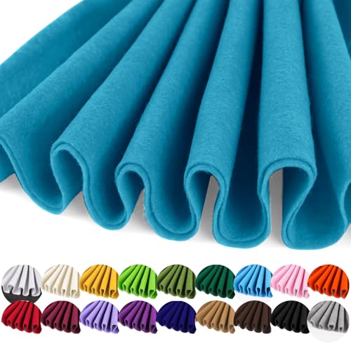 Image of IONTACH 36 inch X 36 inch Soft Felt Fabric 1.6mm Thick (Turquoise)