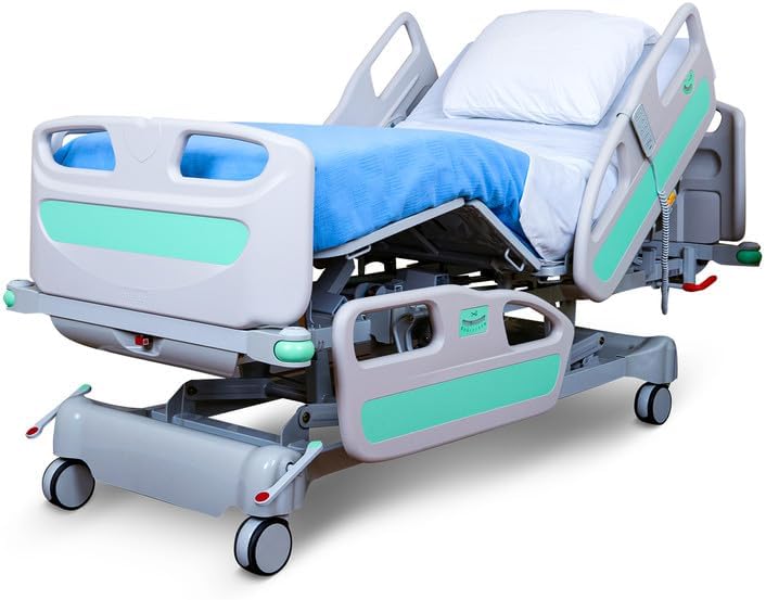 HopeFULL (HCMM-5 Premium 5-Function Electric Hospital Bed, 5.9" Memory Foam Mattress Made in USA, LINAK Motor, Battery Backup, Central Locking, Manual CPR, Includes (2X) Bed Sheets