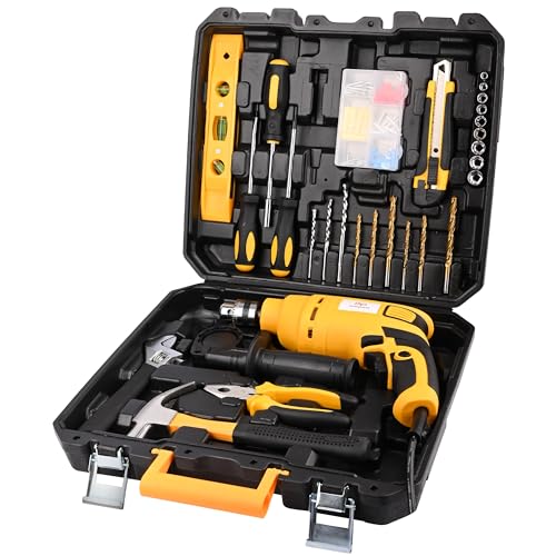 Asian Paints Corded Electric Professional Impact Drill Tool Kit,550 Watts,2900 RPM,Chuck 10Mm...