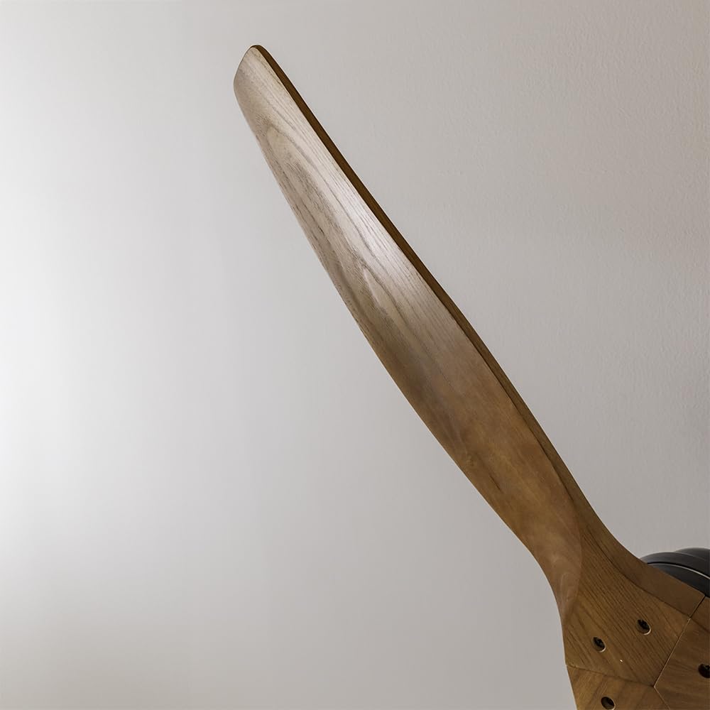 Cecotec Wentylator sufitowy EnergySilence Aero 580. Moc 65 W z mocnym silnikiem, 52” (132 cm), 3 łopatki, timer, 3 prędkości do wyboru, funkcja lato/zima, czarny/orzech