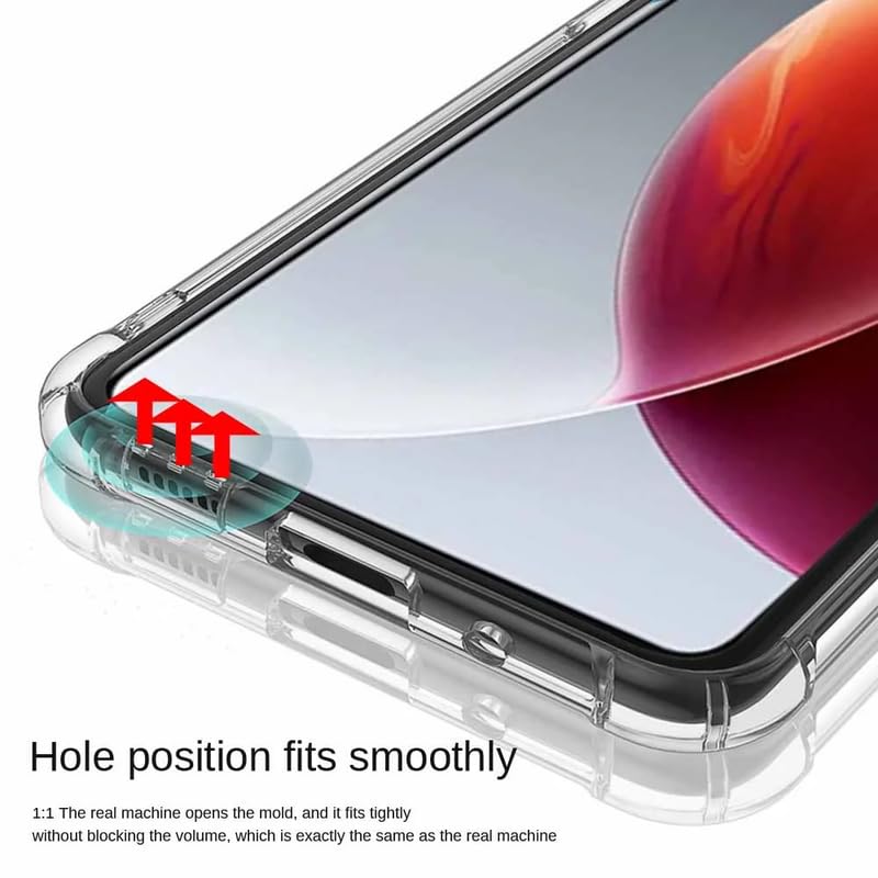 Image of Back Cover Shockproof Silicone Protective Back Case for Tecno Camon 30 -Transparent
