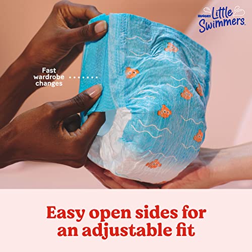 Swim Diapers Size 5-6 (32+ Lbs), Huggies Little Swimmers Disposable Swimming Diapers, 17 Ct #TOP1