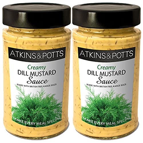Atkins & Potts, salsa di senape di aneto 200 g, confezione da 2