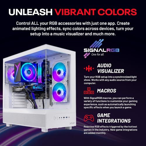 Image of Skytech Gaming Azure 3 Gaming PC, AMD Ryzen 7 5700 3.7GHz, AMD RX 9060XT 8GB, 1TB NVMe SSD, 16GB DDR4 RAM 3200, 650W Gold PSU, Wi-Fi, Win 11, Gaming Desktop