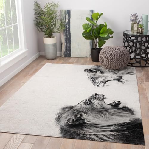 Tapis neutre moderne 60x90cm à poils ras pour salon élégant