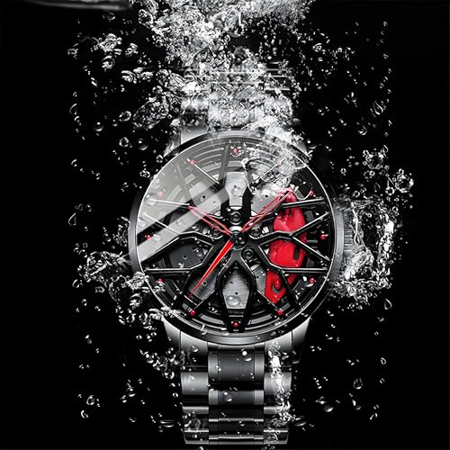 Oculus Men's Racing Rim Red Watch Red Brake Caliper - Image 4