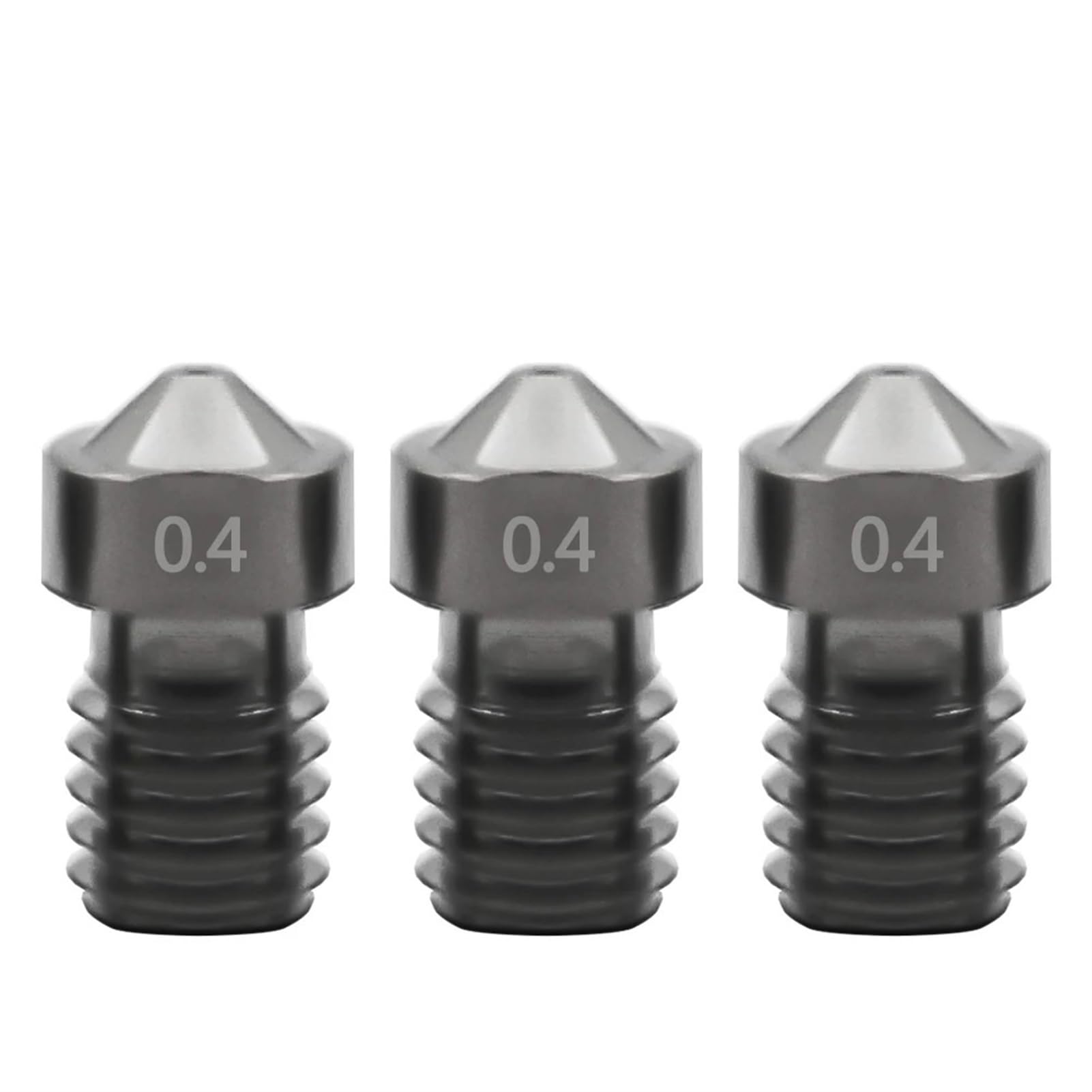 Gerrit 5/10 Stück/Los 3D-Druckerteile gehärteter Stahl Schneideisen Stahldüse 1,75 mm 0,2/0,3/0,4/0,5 mm für Drucker Ender3 V6 Hot End Prusa I3 (Farbe: 1,0 mm, Größe: 10 Stück)