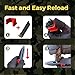 Airsoft Speed Loader for Pistol Magazines Quick and Easy Reload (Red)