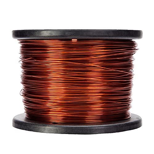 Magnet Wire, 240°C, Heavy Build Enameled Copper Wire, 16 AWG, 5.0 lb, 628' Length, 0.0545" Diameter, Natural
