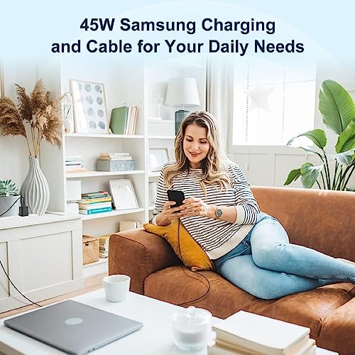 Rdoisntly GA-050YYYYW Samsung Charger Super Fast Charging 45W Usb C Super Fast Charger With 6Ft Type C Charger Cable Cord For Samsung Galaxy S24/S23/S22/S21/S20/Ultra/Plus/Fe,Note 20/10,Galaxy Tab S9,Z Fold/Z Flip,A54,A14 thumb #7