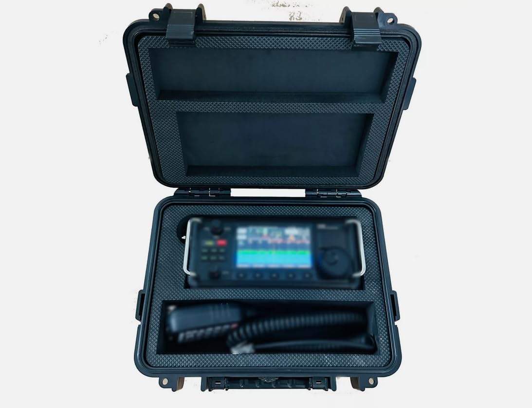 wasserdichte und staubdichte tragbare Box mit anpassbarem Schaumstoff-Einsatz für XIEGU X6200 - IP67 Schutzcase