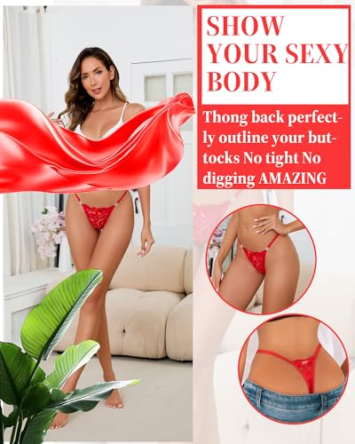 Image of Banamic Women G-String Thongs Panties T Back Breathable Sexy Underwear