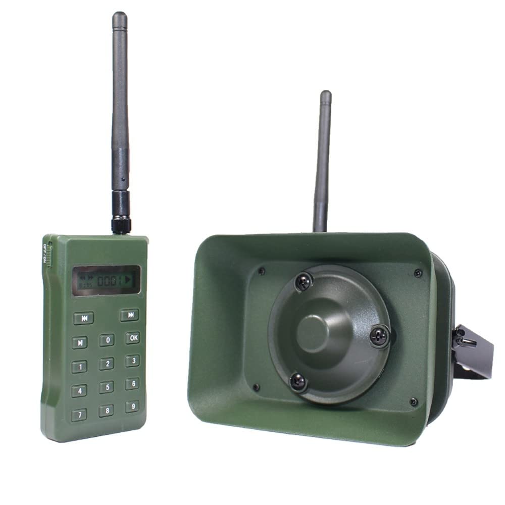 DONGKER Llamada electrónica del depredador, 60W MP3 electrónico del pájaro que llama impermeable con 323 llamadas de aves para los cazadores