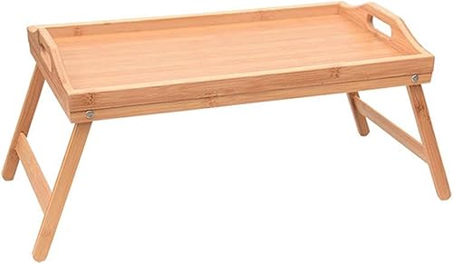 LHLLHL - Bandeja plegable de escritorio con patas plegables, mesa de TV natural, bandeja de aperitivos para computadora portátil disponible en Yaxa Colombia