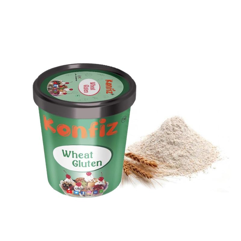 KONFIZ Gluten Powder 100gms-Wheat Gluten Powder for Cooking & Baking Essential High Protein and Gluten Flour (B0BGSSMM58) Amazon Price History, Amazon Price Tracker
