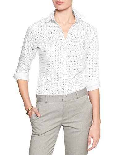 Non-Iron Long Sleeve Dot Print Shirt 