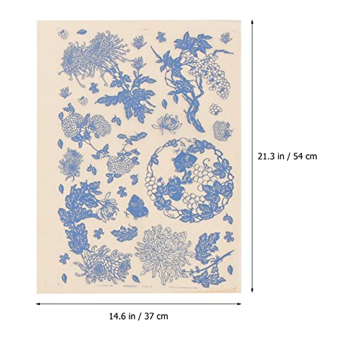 FOMIYES 4 Fogli Decalcomanie in Ceramica Ceramica