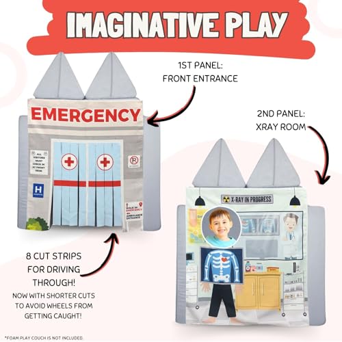 Image of Couch Swag Play Panel for Childrens Foam Sofa Kids Couch (Hospital)