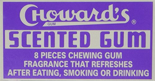 Choward's Scented Chewing Gum, Uniquely Refreshing Flavor - 8 Tablets per Package, 24 Packages per Box