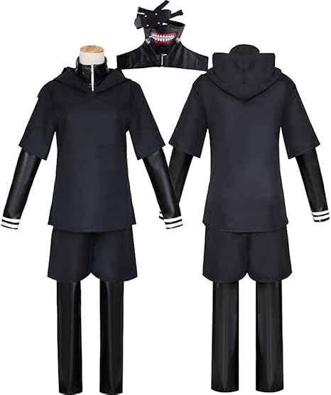 Amazon 東京喰種トーキョーグール 金木 研 コスプレ 衣装 戦闘服 コスチューム マスク目帯が付き 六点セット Xxl コスプレ 仮装 通販