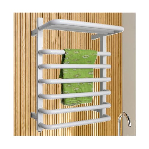 Radiateur chauffe-serviettes mural en acier inoxydable blanc - 2
