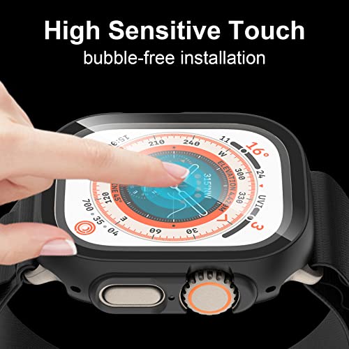 HASDON 6 Pack Case with Tempered Glass Screen Protector for Apple Watch Ultra 3/Ultra 2/Ultra 49mm, Scratch Resistant Full Protective Cover for iWatch 49mm by HASDON - Image 5