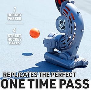 Franklin Sports NHL Automatic Hockey Ball Passer Machine - Kids One Timer Shooting Practice Trainer - Perfect Youth Hockey Training Equipment + Toy, 27" Franklin Sports NHL Automatic Hockey Ball Passer Machine Kids One Timer Shooting Practice Trainer Perfect Youth Hockey Training Equipment Toy 27