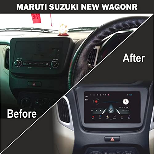 Image of 9 inch Android Car Stereo for Maruti Wagon R (2019-Present) | 2GB+32GB | Full HD Display | WiFi | GPS | Bluetooth | Steering Wheel Control | Frame & HD Reverse Camera | 1 Year Warranty