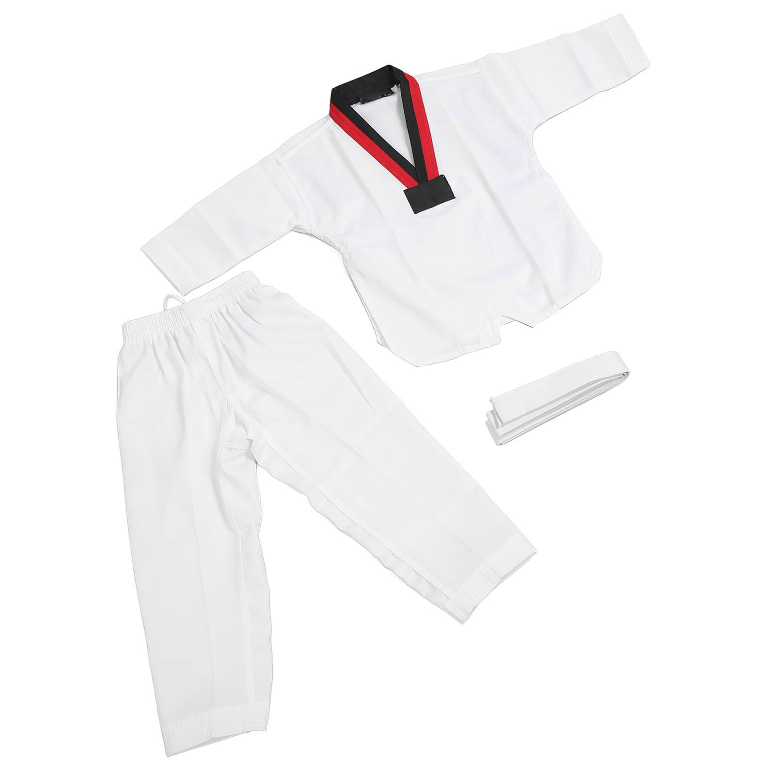Uniforme de Taekwondo para Niños, Poliéster Algodón, Entrenamiento