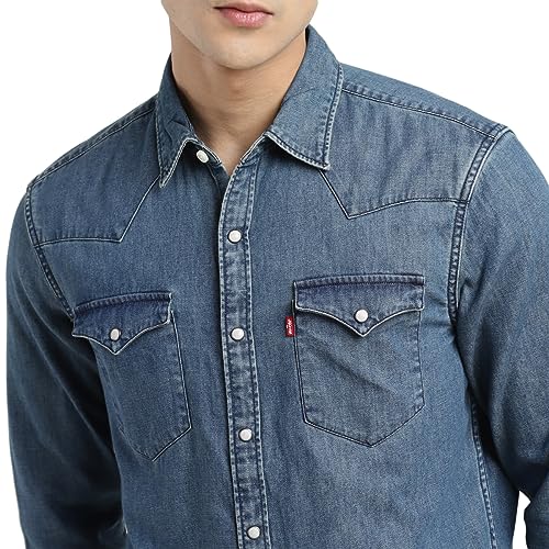 Image of Levi's Men's Cotton Regular Fit Solid Casual Shirt